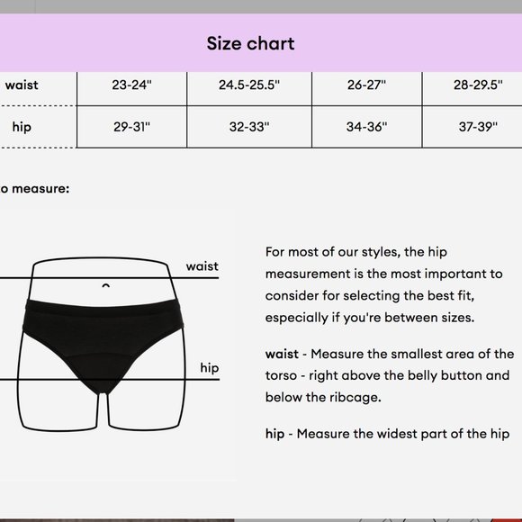 NEW! Thinx for all period Teens Bikini Size XL, L, M, S - Picture 15 of 15